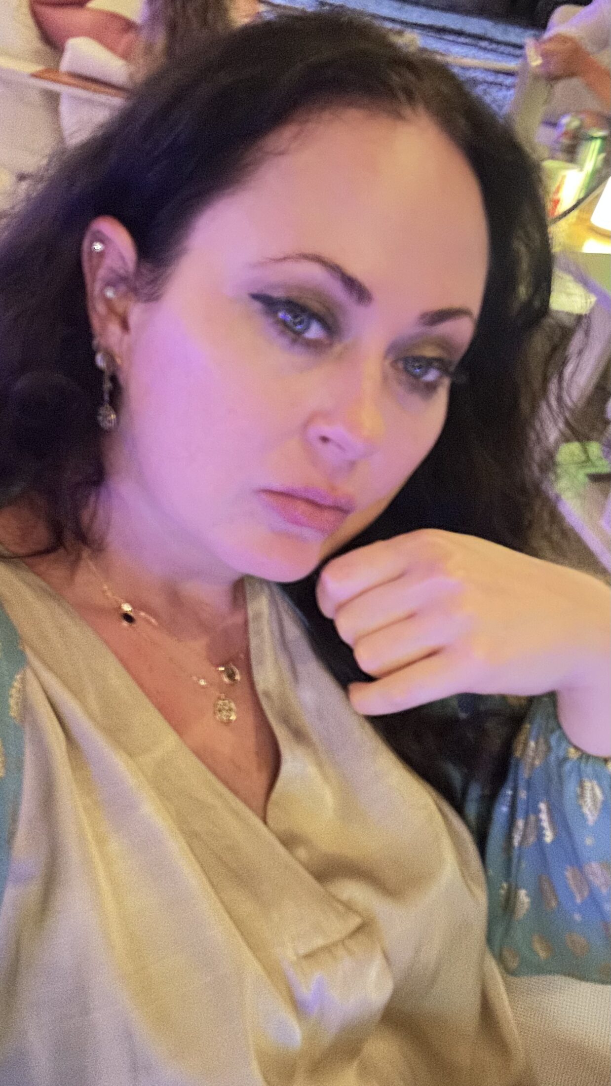 woman with eyeliner